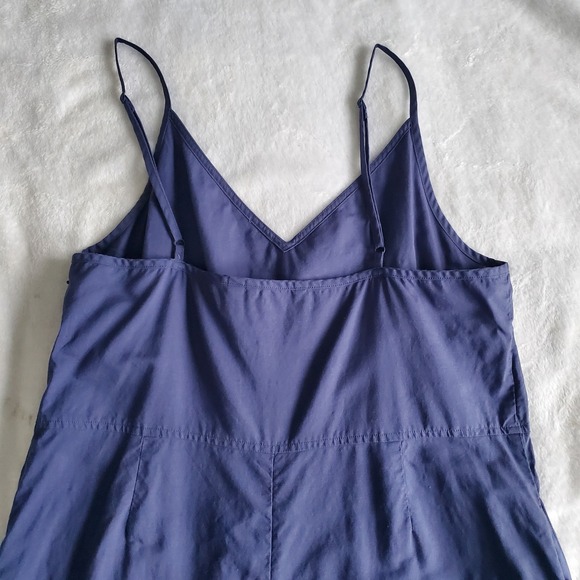 Uniqlo Women's Jumpsuit Large Blue Linen with Cotton Polyester Viscose Jumpsuit - Picture 7 of 10